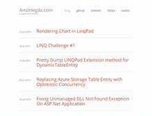 Tablet Screenshot of amithegde.com